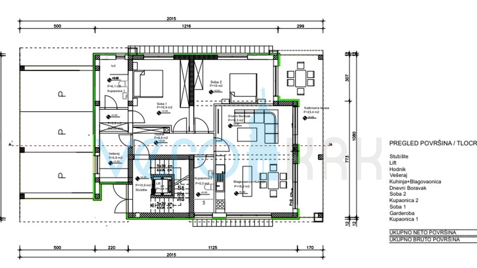 Apartment, 162 m2, For Sale, Vrbnik